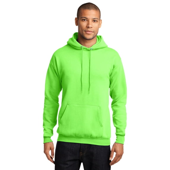 Port & Co. Men's Classic Pullover Hooded Sweatshirt Neon Green Medium