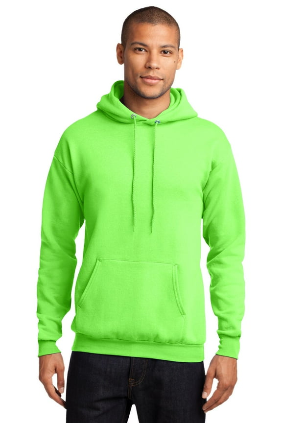 . Men's Classic Pullover Hooded Sweatshirt Neon Green