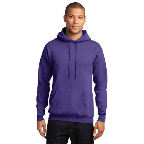 Port & Co. Men's Classic Pullover Hooded Sweatshirt Purple