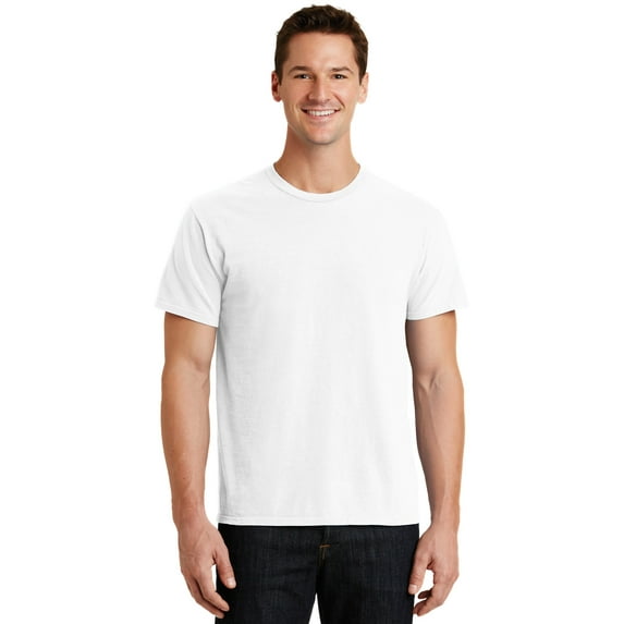 Port & Co PC099 Pigment Dyed Tee, White - Small