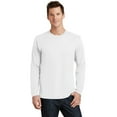 thumbnail image 1 of Port & Co PC450LS Long Sleeve Fan Favorite Tee, White - Large, 1 of 6