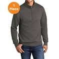 thumbnail image 1 of Port & Co PC78Q Core Fleece 1/4 Zip Pullover Sweatshirt, Charcoal, 4XL, Mens Hoodies and Sweatshirts, 1 of 1