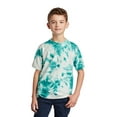 thumbnail image 1 of Port & Co Teen Unisex Regular Dye Short Sleeves T-Shirt Teal Large, 1 of 4
