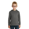 thumbnail image 1 of Port & Co Teen Unisex Regular Plain Long Sleeves Sweatshirt Charcoal Large, 1 of 4