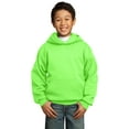 thumbnail image 1 of Port & Co Teen Unisex Regular Plain Long Sleeves Sweatshirt Neon Green Medium, 1 of 6