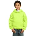 thumbnail image 1 of Port & Co Teen Unisex Regular Plain Long Sleeves Sweatshirt Neon Yellow Large, 1 of 6