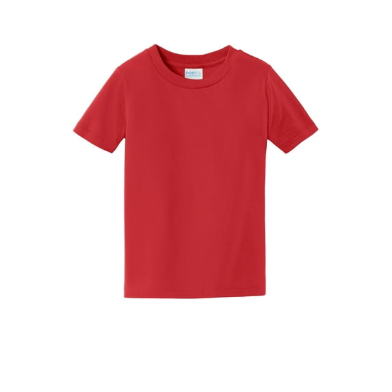 Port & Co Toddler Unisex Toddler Plain T-Shirt Bright Red 2 Toddlers