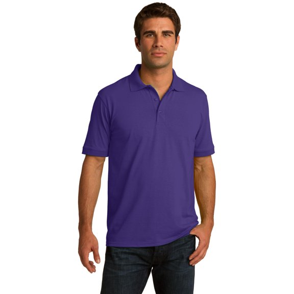 Port & Comapany Men's Big And Tall Knit Polo Jersey
