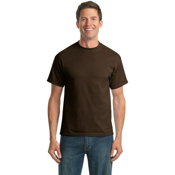 Port & Company - 50/50 Cotton/Poly T-Shirt. PC55 - XXX-Large - Brown