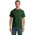 thumbnail image 1 of Port & Co Adult Male Men Plain Short Sleeves T-Shirt Dark Green 6X-Large, 1 of 2