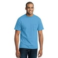 thumbnail image 1 of Port & Company 50/50 Cotton/Poly TShirt with Pocket (PC55P) Aquatic Blue, S, 1 of 2