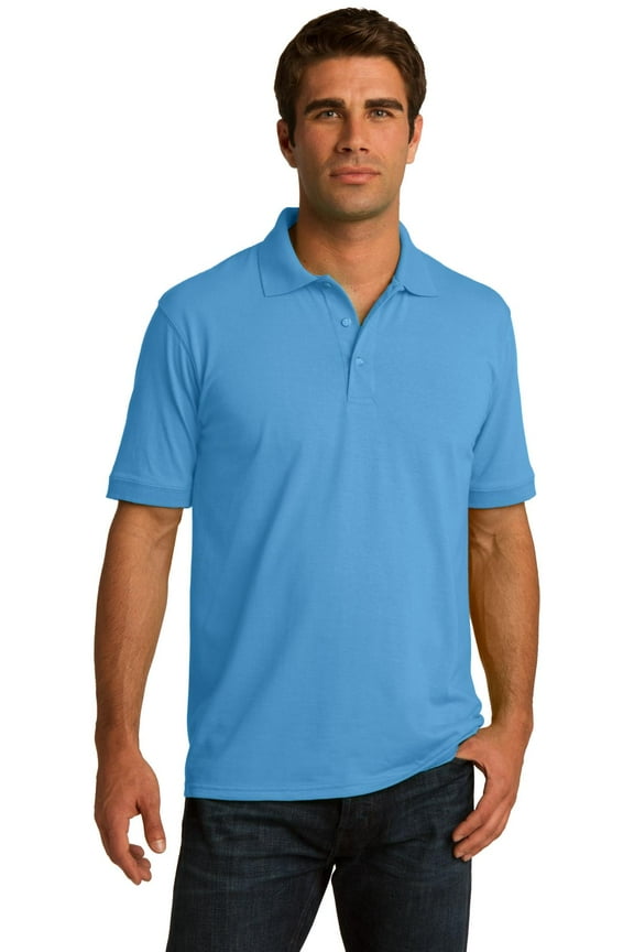 55 Ounce Jersey Knit Polo (KP55) Aquatic Blue, 2XL