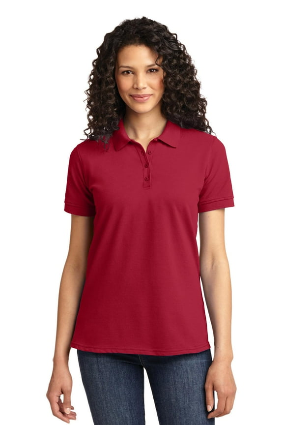 Adult Female Women Core Blend Pique Polo Shirt