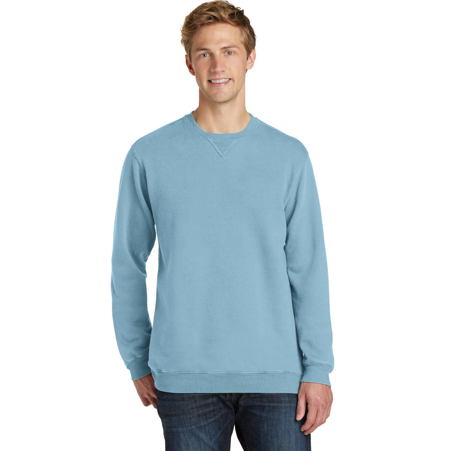 Port & Company Beach Wash Garment-Dyed Crewneck Sweatshirt, Product