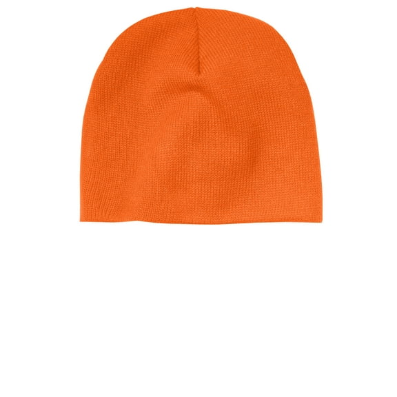 Port & Company Beanie Cap-One Size (Neon Orange)