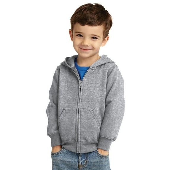 Port & Company CAR78TZH Toddler Core Fleece Full-Zip Hooded Sweatshirt