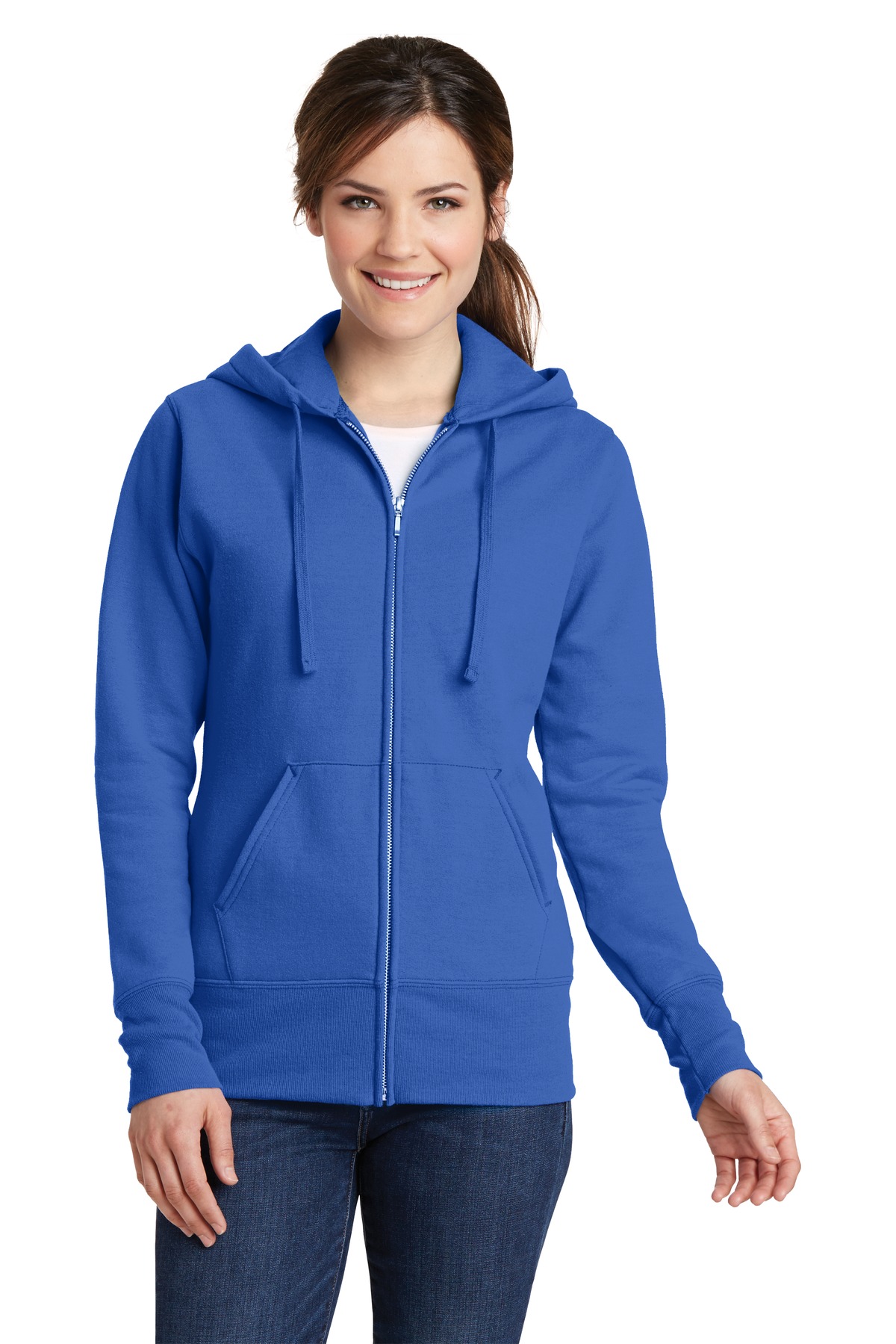 Port & Company Classic Full Zip Hooded Sweatshirt (LPC78ZH) Royal Blue, XL - image 1 of 2