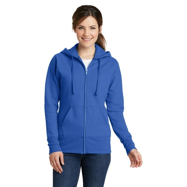 Port & Company Classic Full Zip Hooded Sweatshirt (LPC78ZH) Royal Blue, XL