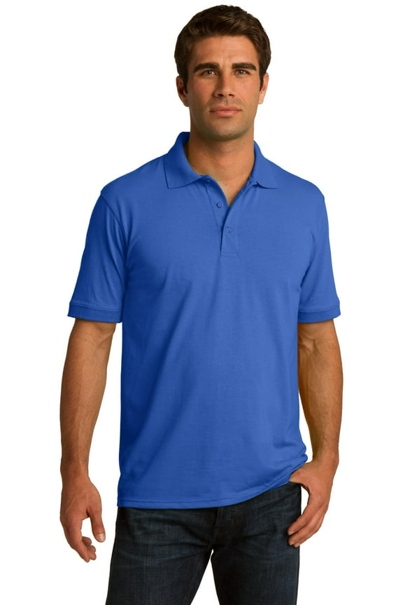 Core Blend Jersey Knit Polo-L (Royal)