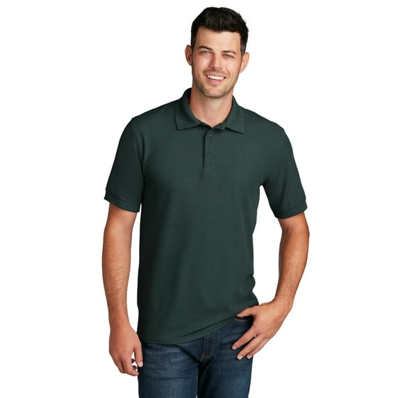 Port & Company Core Blend Pique Polo-3XL (Dark Green)