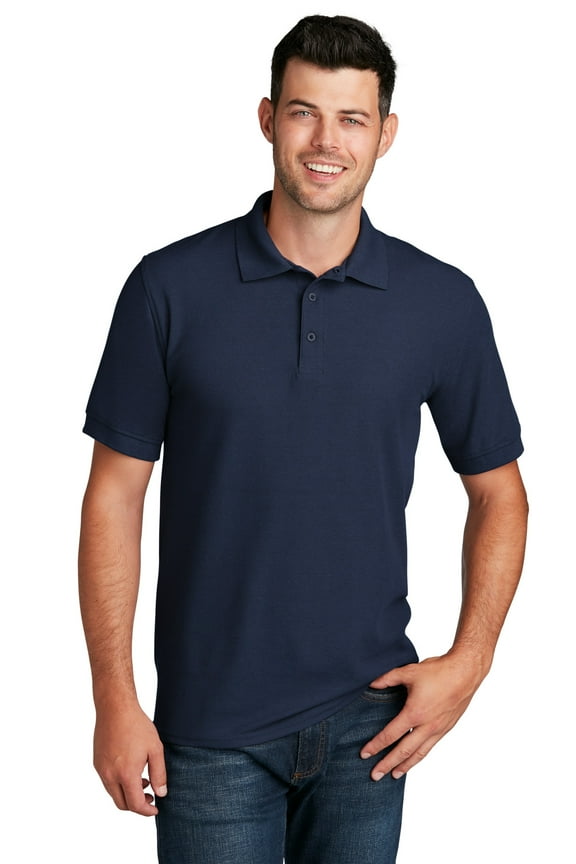 mpany Core Blend Pique Polo-4XL (Deep Navy)