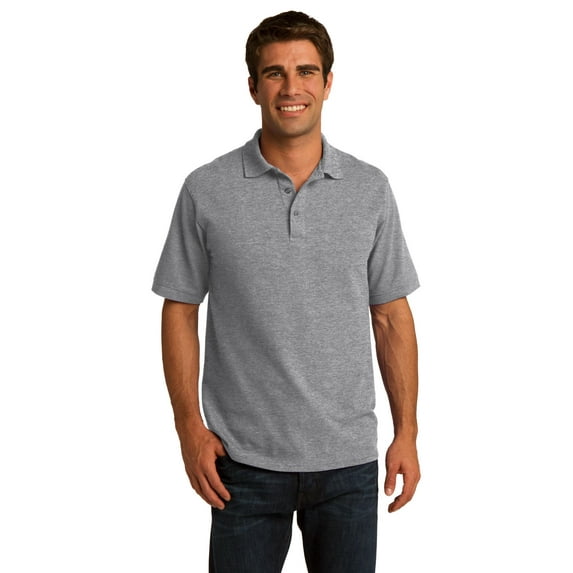 Port & Company Core Blend Pique Polo-M (Athletic Heather)