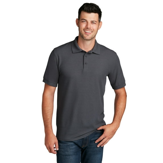 Port & Company Core Blend Pique Polo-XL (Charcoal)