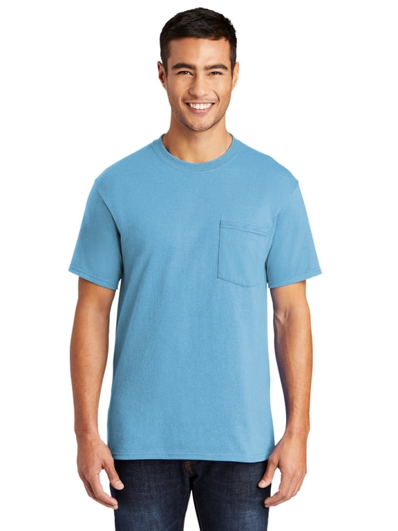 mpany Core Blend Pocket Tee-6XL (Aquatic Blue)