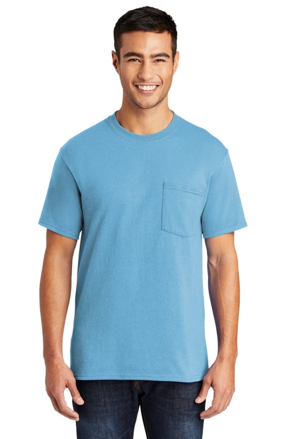 mpany Core Blend Pocket Tee-6XL (Aquatic Blue)