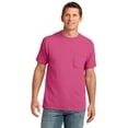 thumbnail image 1 of Port Company Core Cotton Pocket Tee-L (Sangria), 1 of 6