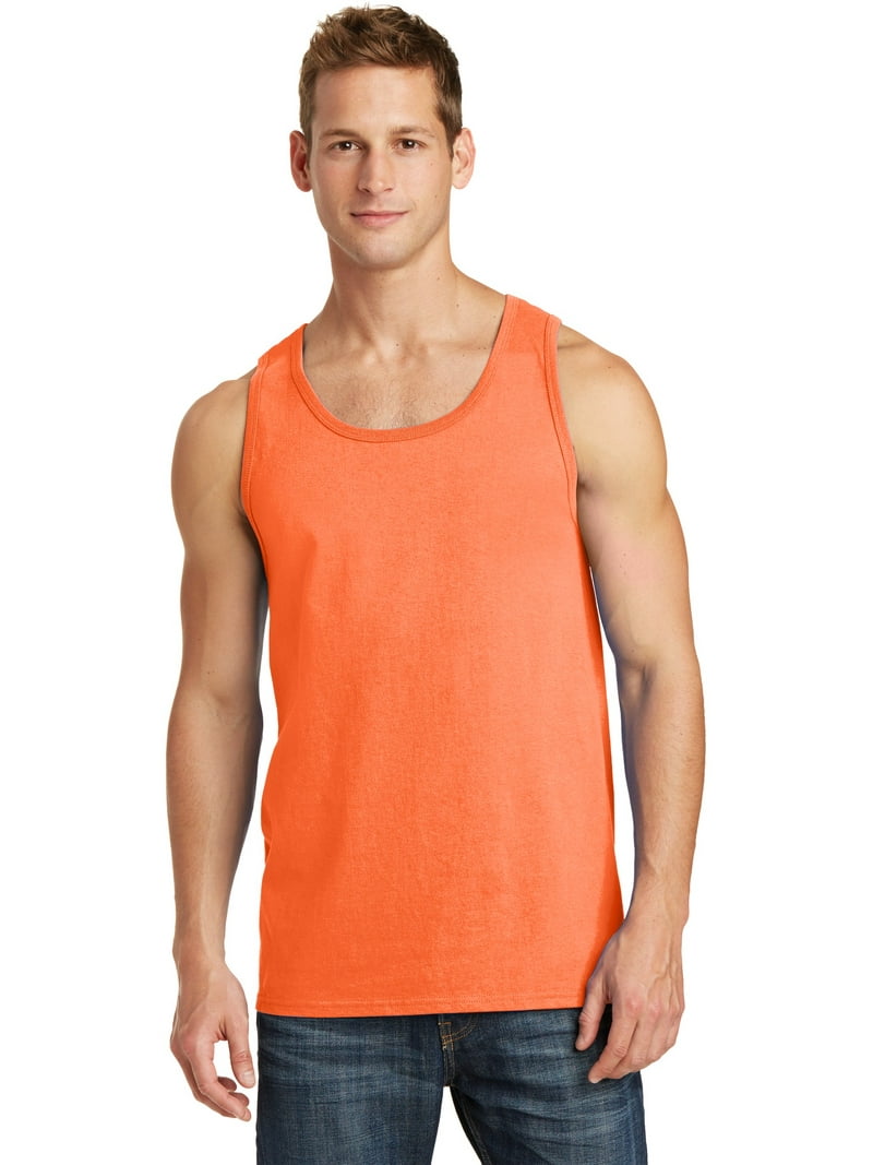 Port & Company Core Cotton Tank Top-2XL (Neon Orange