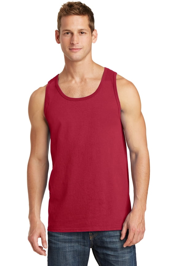 Core Cotton Tank Top-2XL (Red)