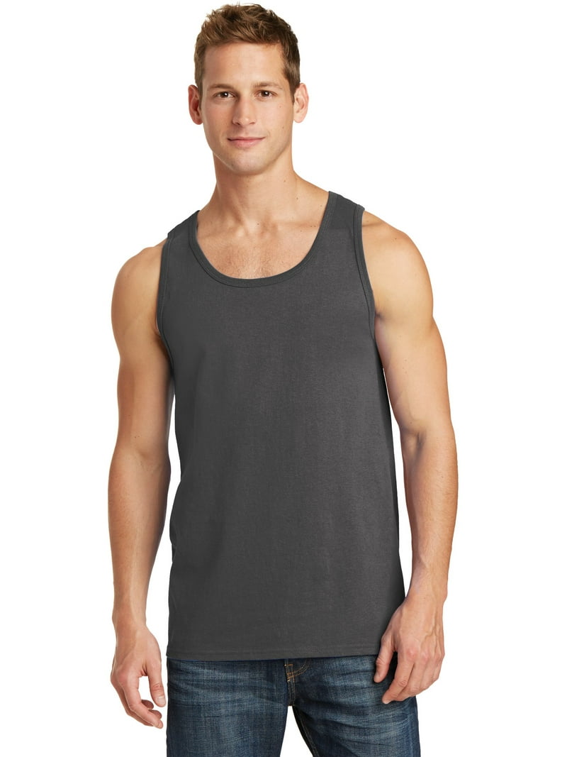 Port & Company Core Cotton Tank Top, Sleeveless Shirt, Charcoal