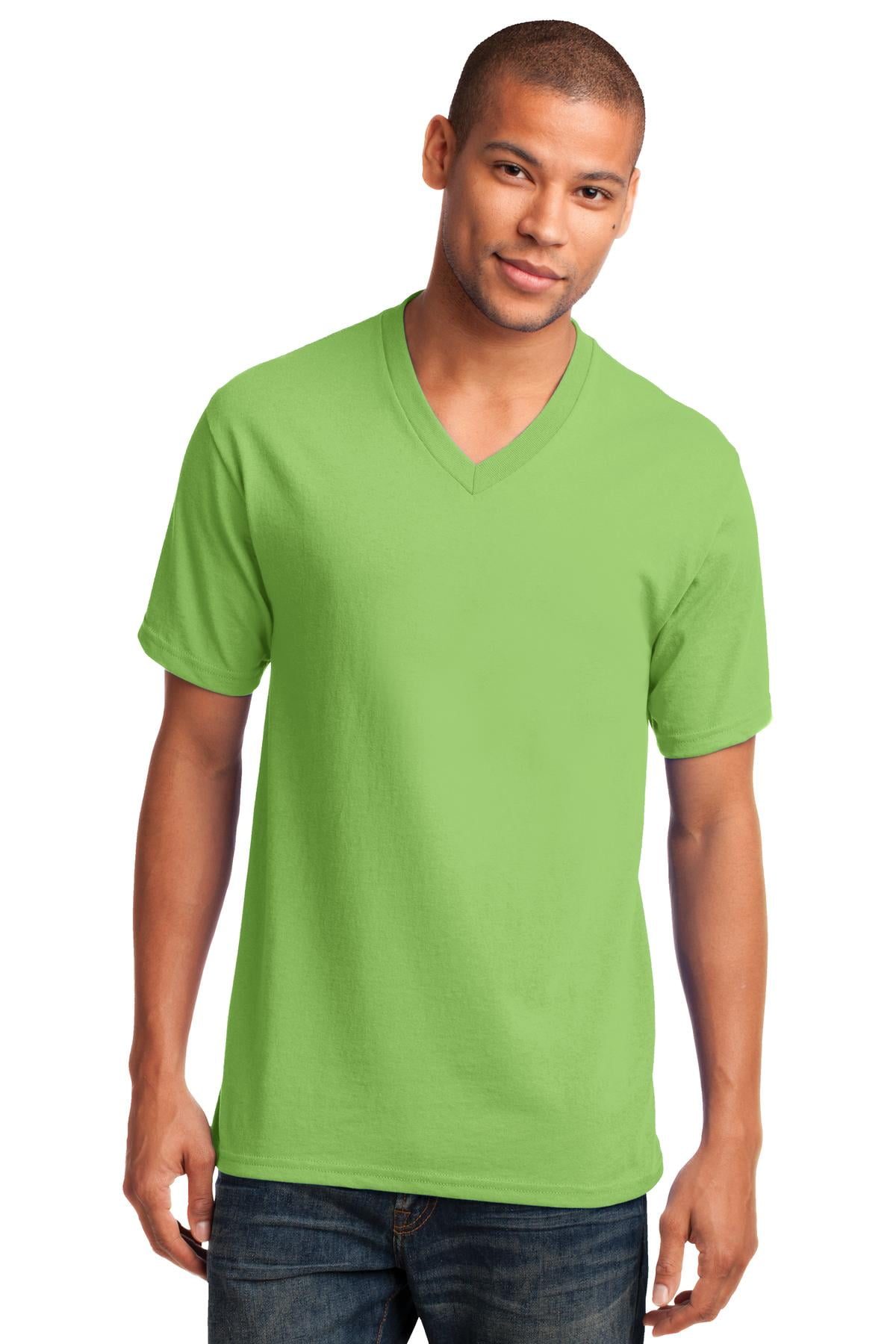 v neck green t shirt