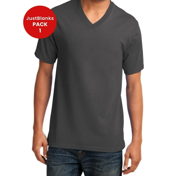 JustBlanks Core Cotton V-Neck Tee Short Sleeve
