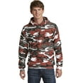 thumbnail image 1 of Port & Company Core Fleece Camo Pullover Hooded Sweatshirt-3XL (Red Camo), 1 of 6