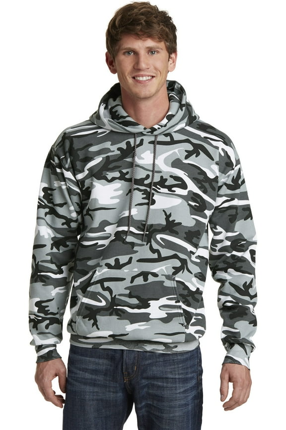 Core Fleece Camo Pullover Hooded Sweatshirt-M (Winter Camo)