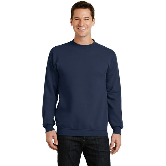 Port & Company Core Fleece Crewneck Sweatshirt-L (Navy)