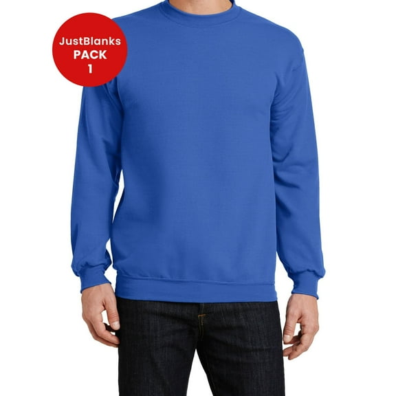 JustBlanks Core Fleece Crewneck Sweatshirt Air jet yarn for softness Cozy sweats in our core weight