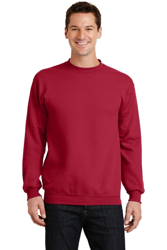 mpany Core Fleece Crewneck Sweatshirt-S (Red)