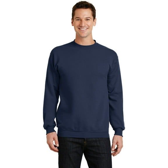 Port & Company Core Fleece Crewneck Sweatshirt-XL (Navy)