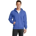 thumbnail image 1 of Port & Company ® - Core Fleece Full-Zip Hooded Sweatshirt. PC78ZH, 1 of 2