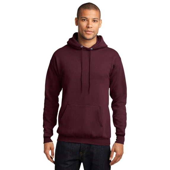 Port & Company Core Fleece Pullover Hooded Sweatshirt-4XL (Maroon)