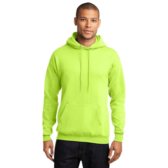Port & Company Core Fleece Pullover Hooded Sweatshirt-M (Neon Yellow)