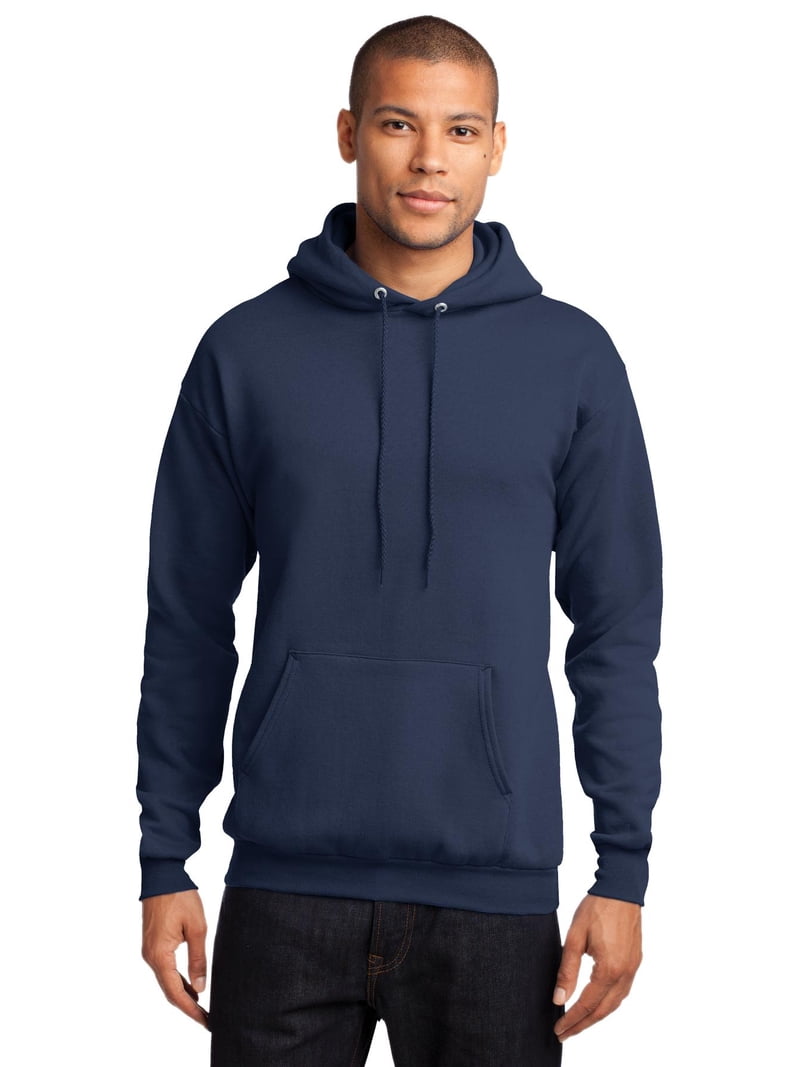 Port & Company Men's Classic Full-Zip Hooded Sweatshirt (PC78ZH) - Neon Blue, Size Large