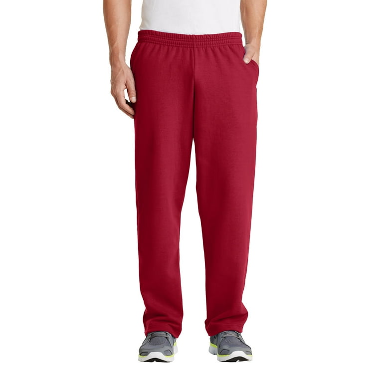 Port Company Core Fleece Sweatpant with Pockets S Red