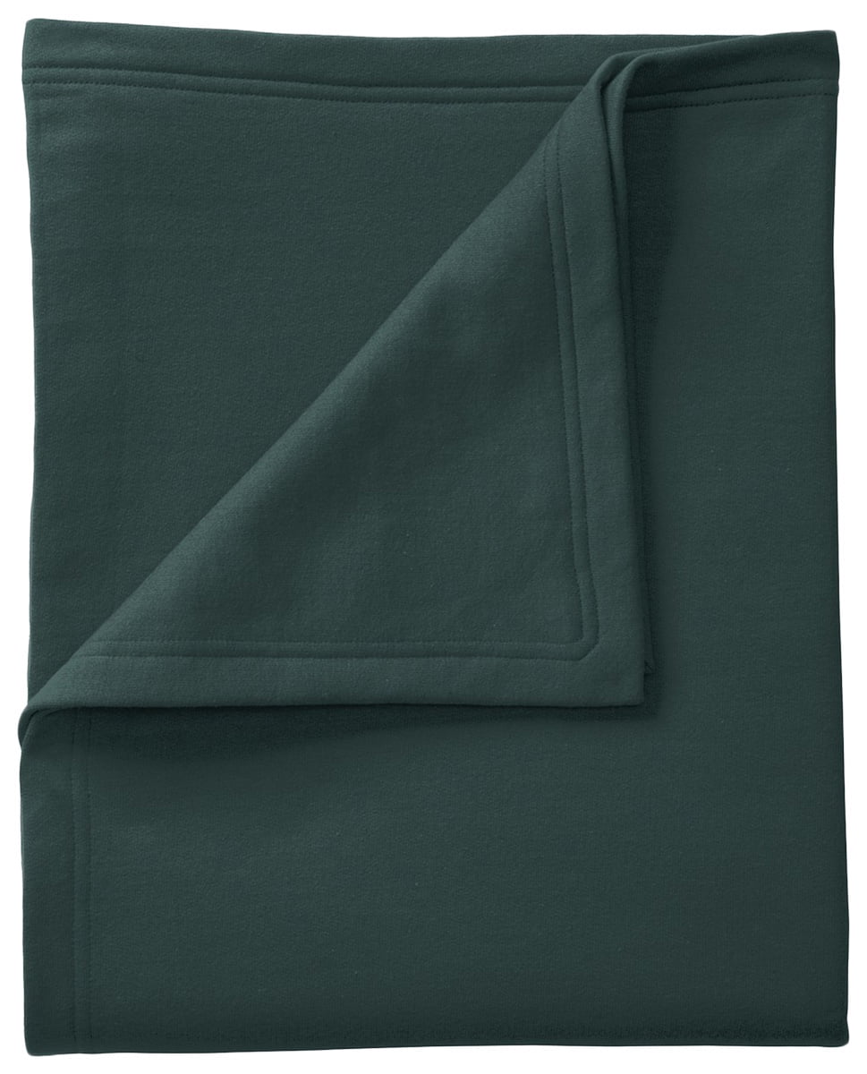 Forest Green Fleece Machine Washable Blanket, 50" x 60"