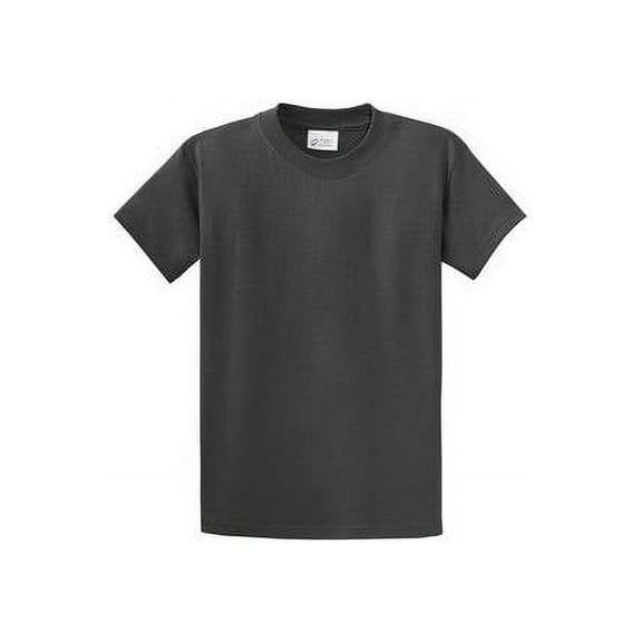Port & Company Cotton Short-Sleeve T-Shirt S Charcoal