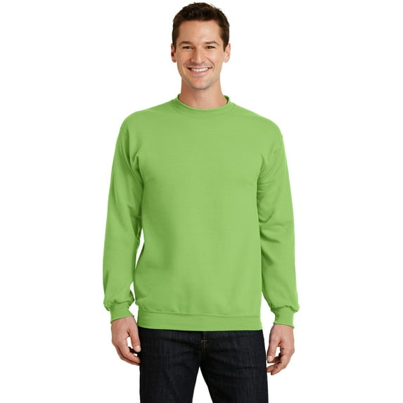 Port & Company Crewneck Sweatshirt (PC78) Lime, L