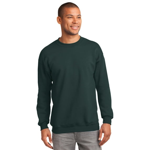 Port & Company Crewneck Sweatshirt (PC90) Dark Green, L